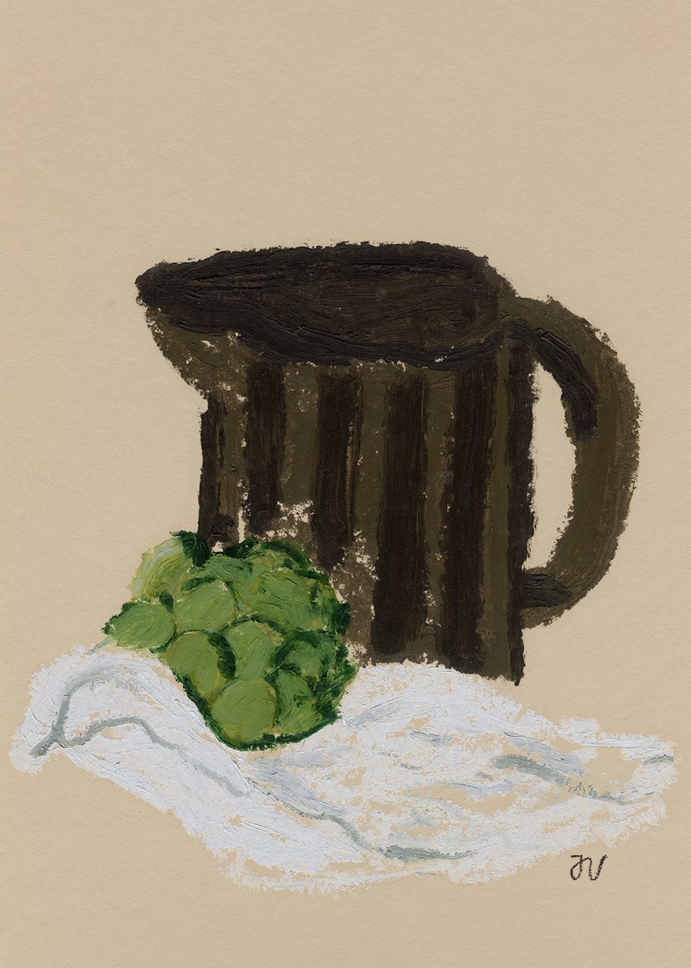 The Poster Club Still Life with Artichoke Poster 30x40 cm grün