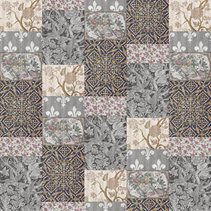 Mineheart Arts & Crafts Patchwork Tapete Panel-A Rolle