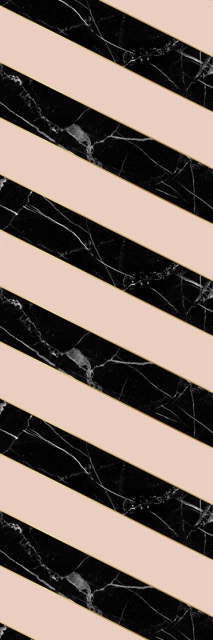 Mineheart Diagonal Marble Tapete Schwarz Pink Musterversand