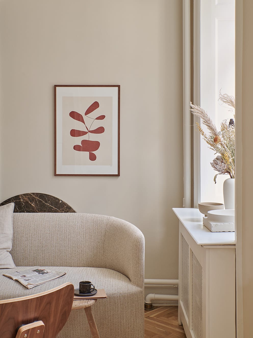 The Poster Club Art Prints Botanik I Poster 30x40 cm beige rot