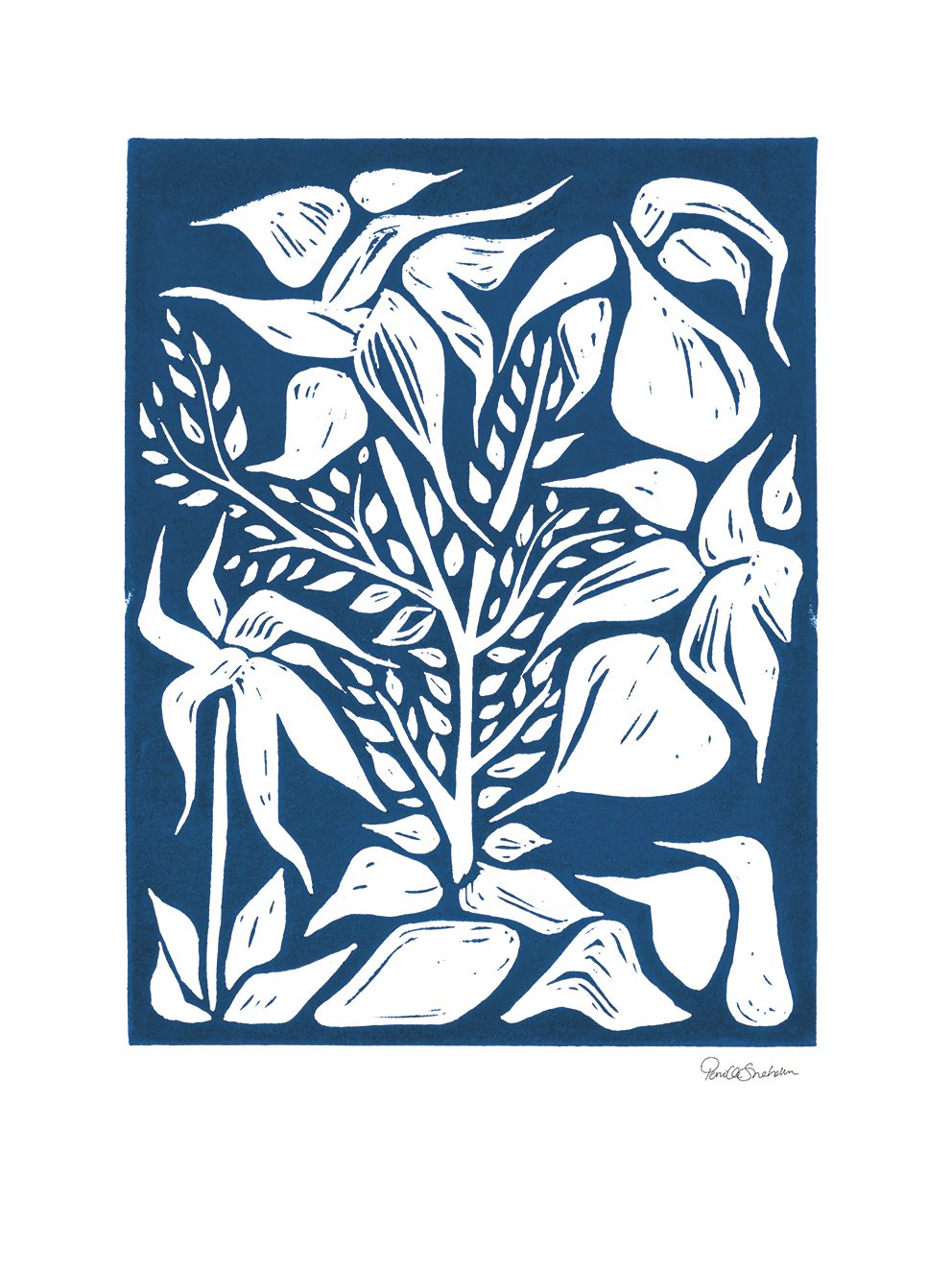 The Poster Club Sommer i København Poster 30x40cm blau botanisch