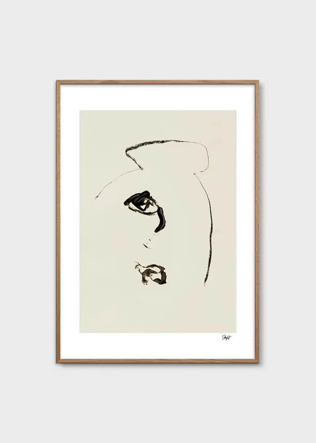 The Poster Club L'artiste Française Poster 30x40 beige