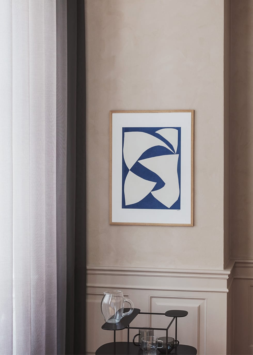 The Poster Club Dynamics Poster 30x40 cm beige-blau