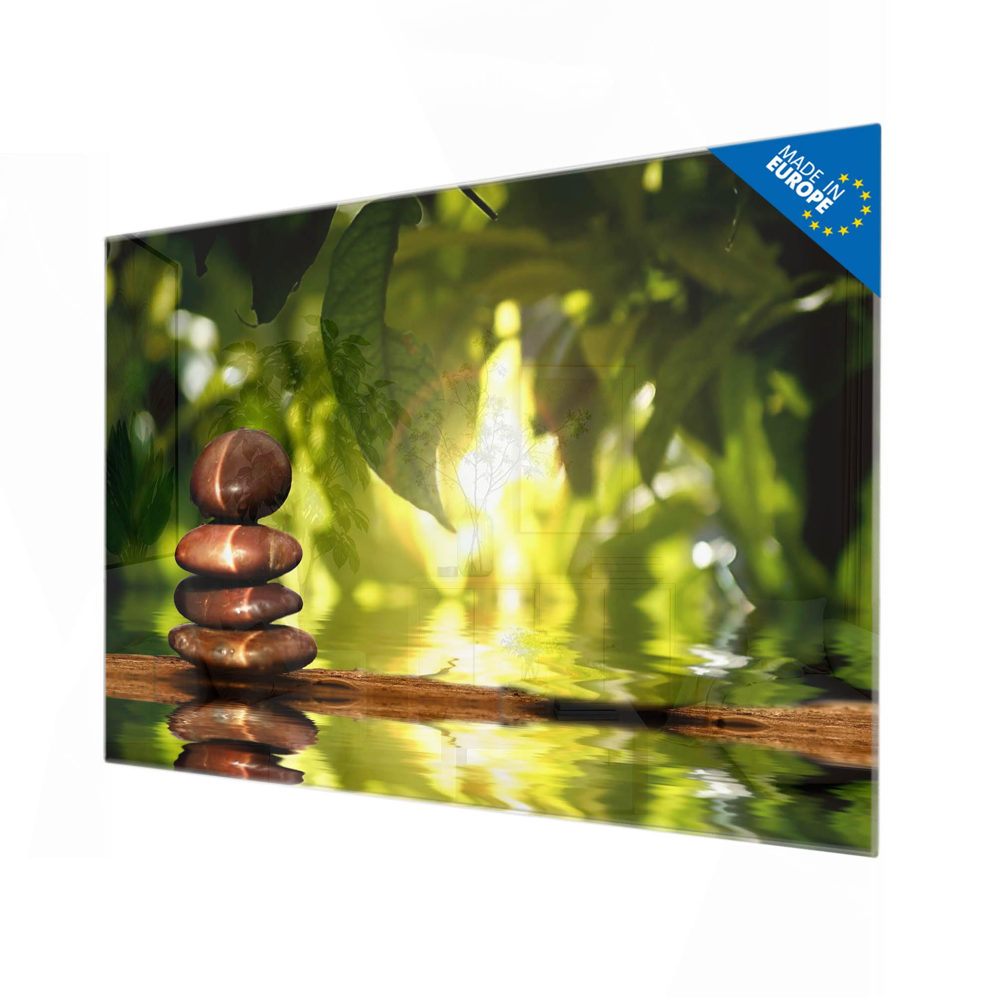 Banjado Magnettafel Feng Shui Magnettafel 120x80 cm Glas