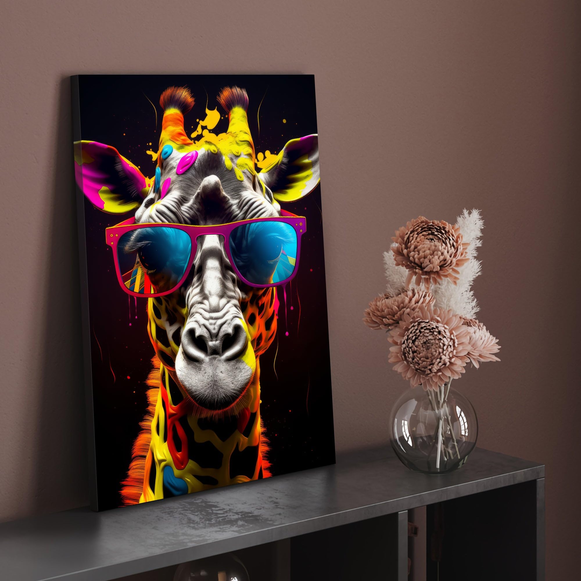 Hustling Sharks Wandbilder Giraffe Cool Wandbild 30x45 cm