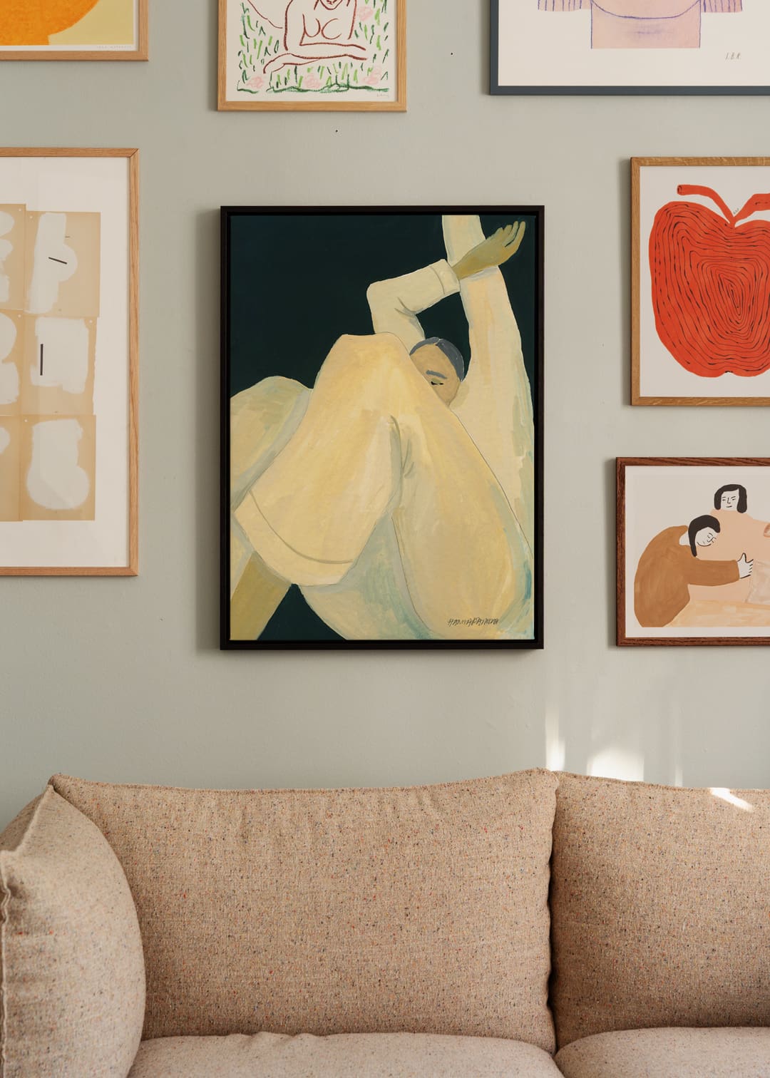 The Poster Club Art Prints The Dream Canvas 50x70 cm schwarz-gelb