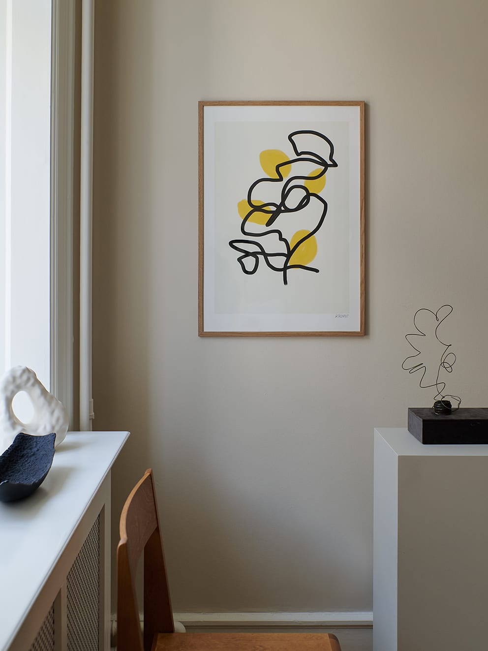 The Poster Club Art Prints Lemons Poster A4 beige-gelb