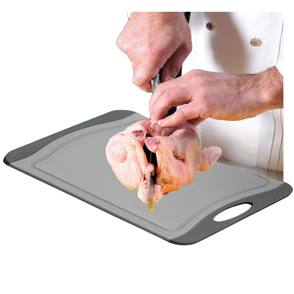 LS-LebenStil Küche & Haushalt Tranchierbrett 23cm Schneidebrett Grau