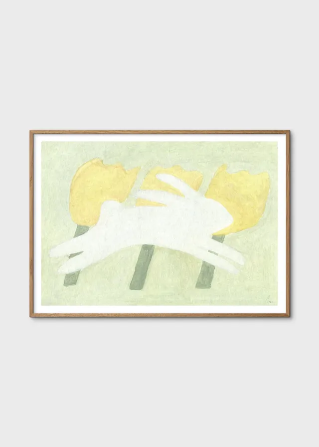 The Poster Club Rabbit and Flora Poster 30x40 Hase