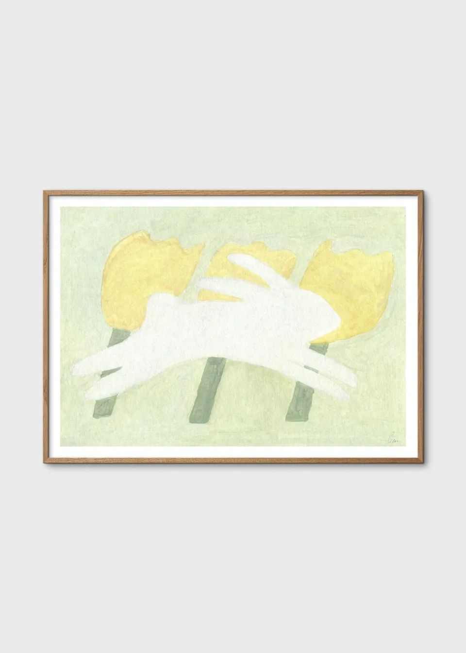 The Poster Club Rabbit and Flora Poster 30x40 Hase