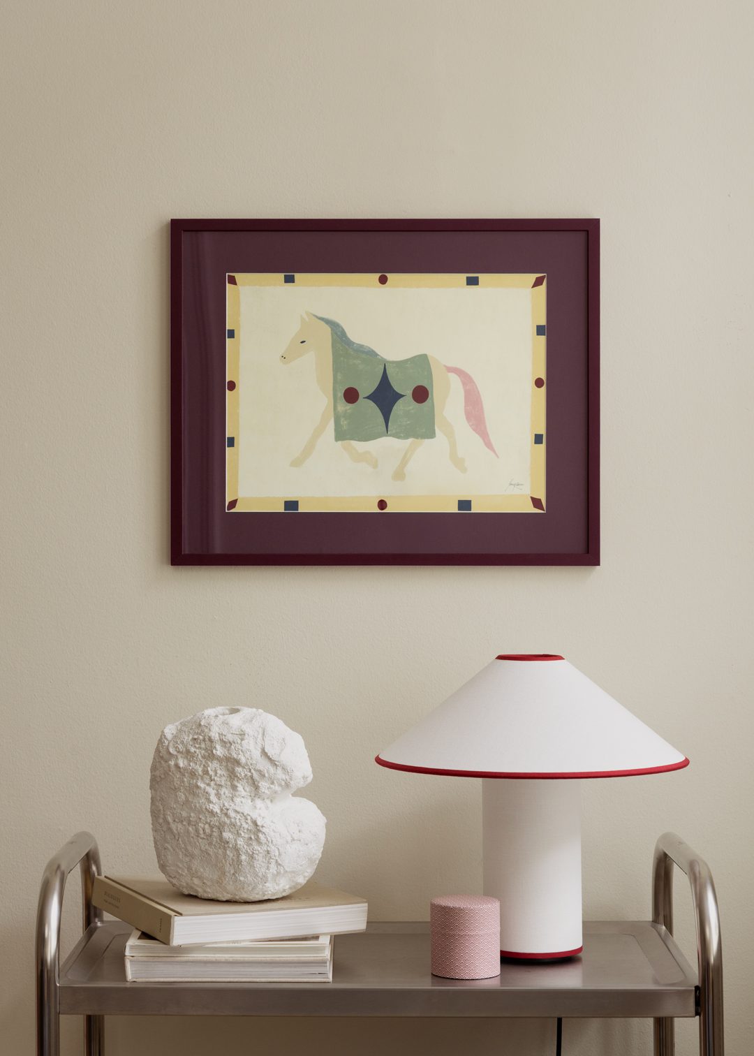 The Poster Club Plum Passepartout A3 pflaumenfarben
