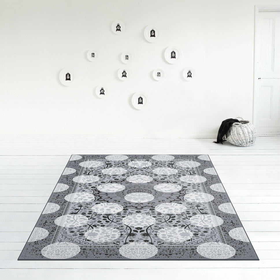 Mineheart Monochrome Magic Rug Teppich Muster 20x20 cm Grau