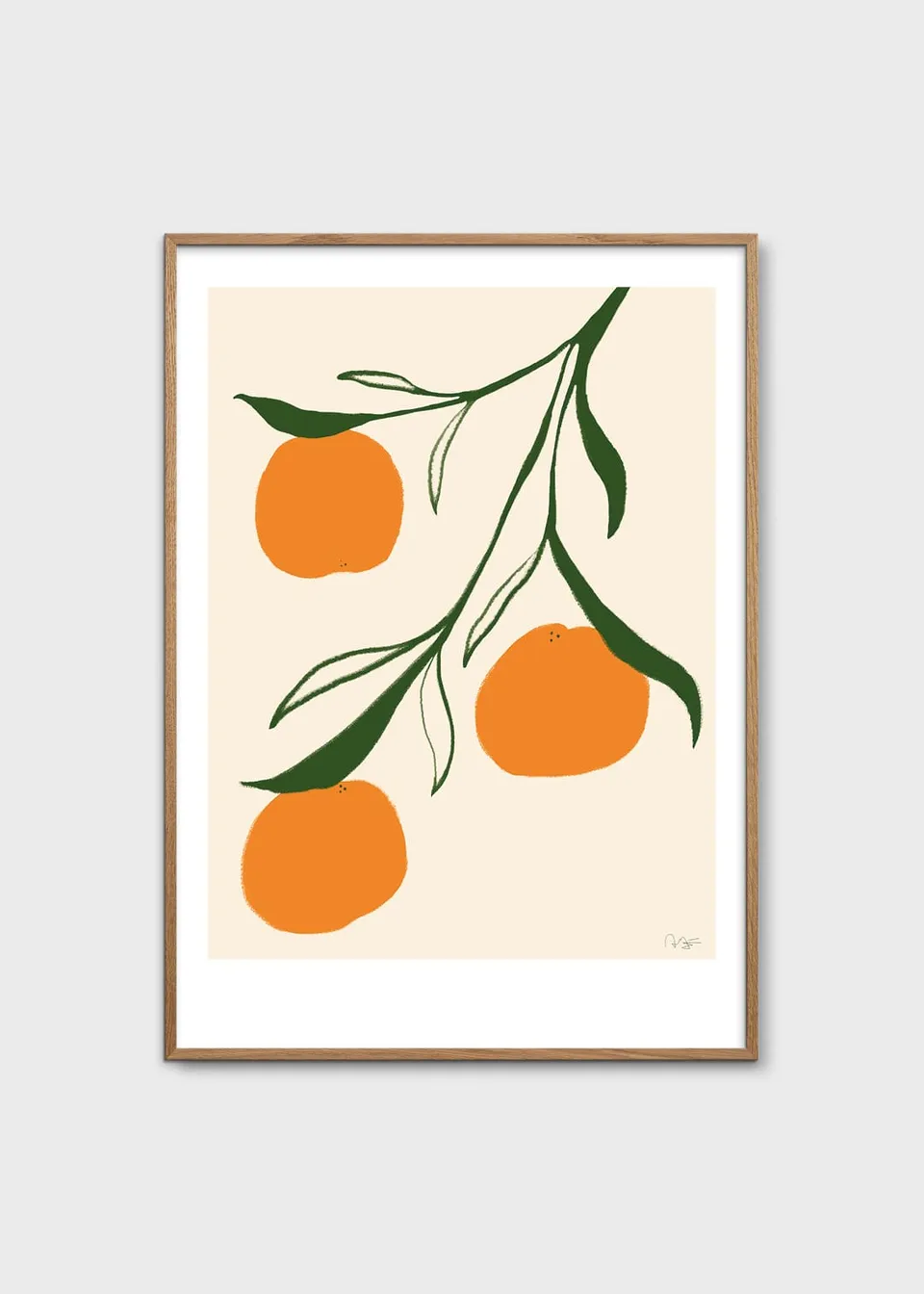 The Poster Club Art Prints Orange Poster 30x40 cm beige