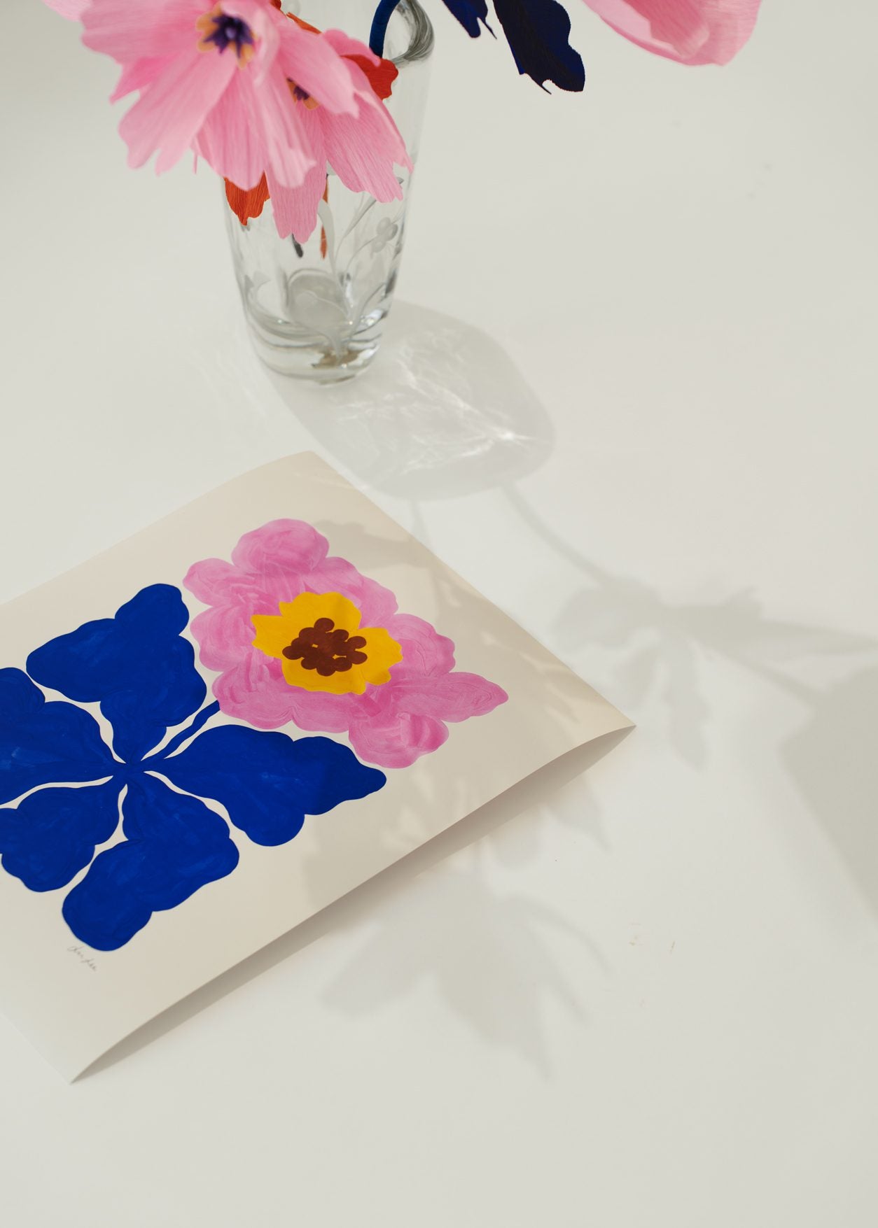 The Poster Club Just Bloomed Poster 30x40 cm Blumen blau