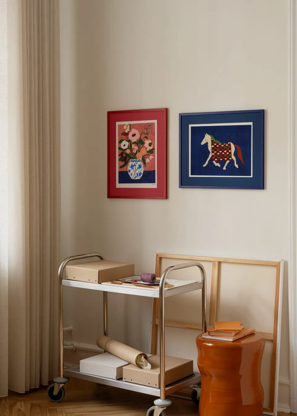 The Poster Club Perfect Match No. 031 Poster Set Blumen Pferd