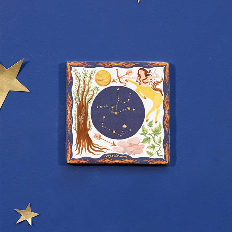 StoryTiles Delft Blue Sagittarius Fliese 10x10 cm Schütze