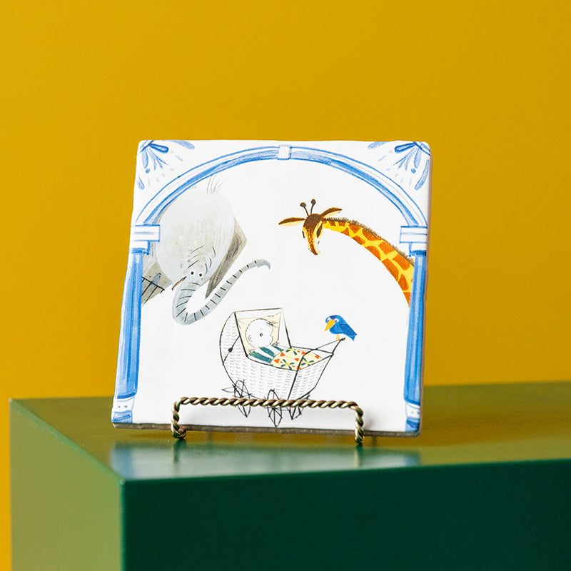 StoryTiles Delft Blue Jou bewonderen Fliese 10x10 cm Baby