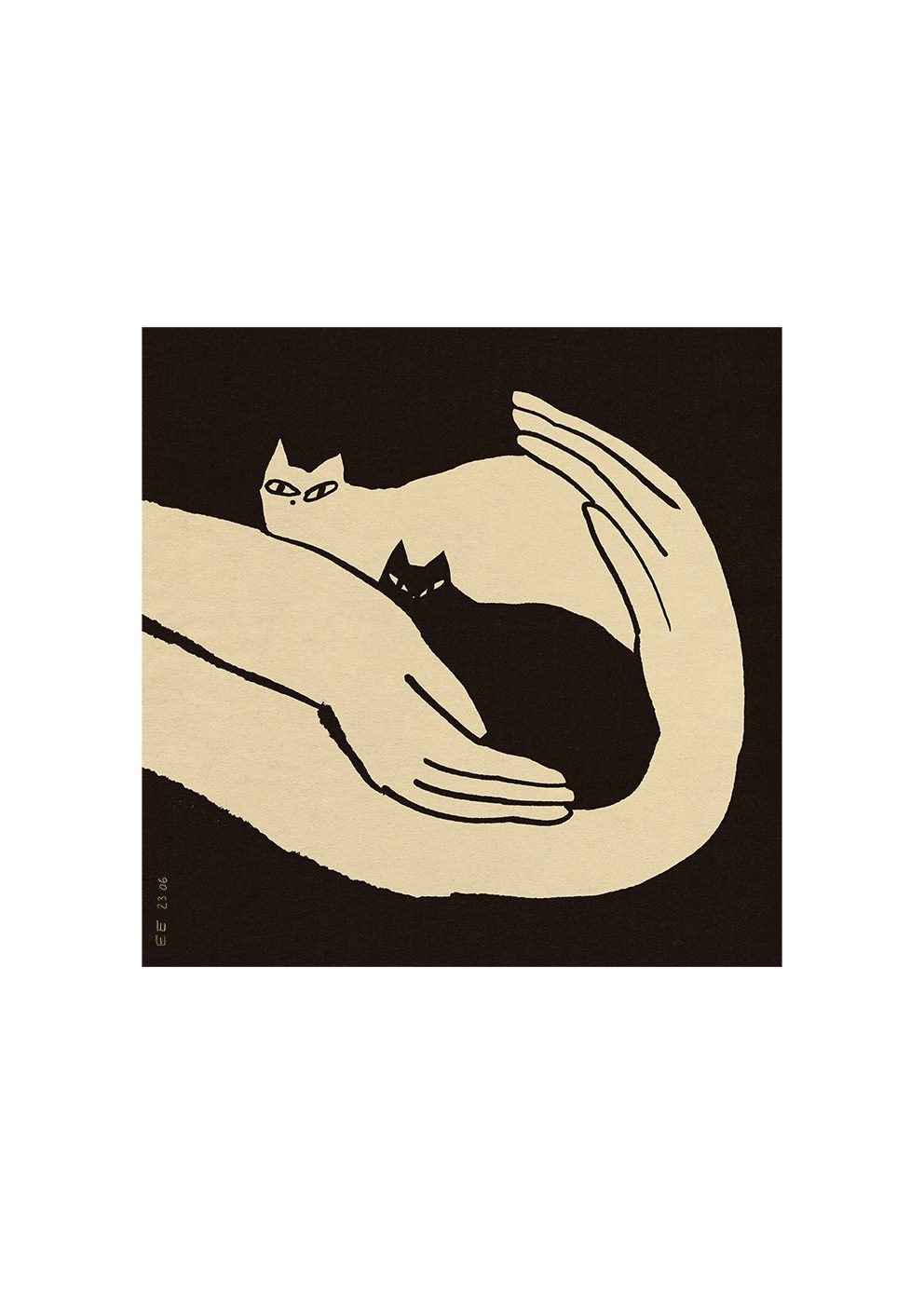 The Poster Club Kittens Poster 30x40 cm Katzen beige