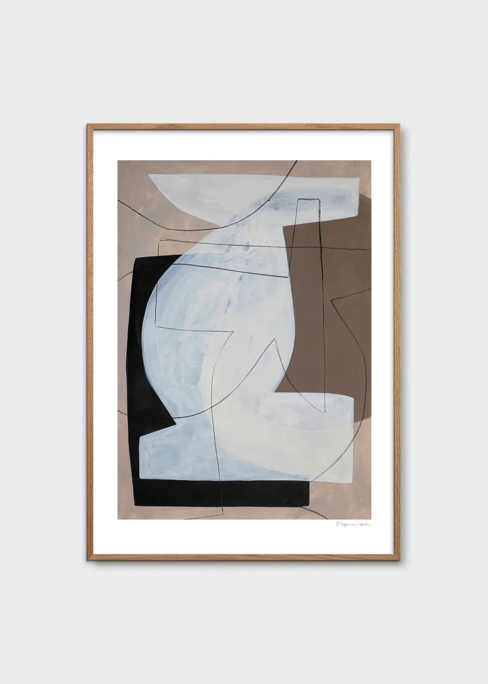 The Poster Club Levitation Poster 30x40 cm Beige Braun