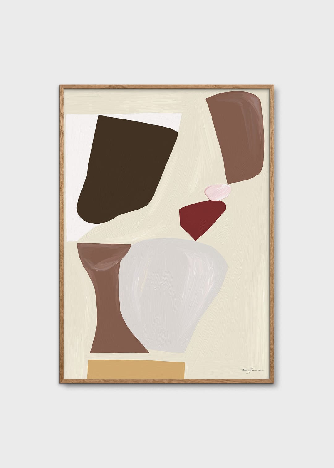 The Poster Club Art Prints Statera Poster A4 beige-braun