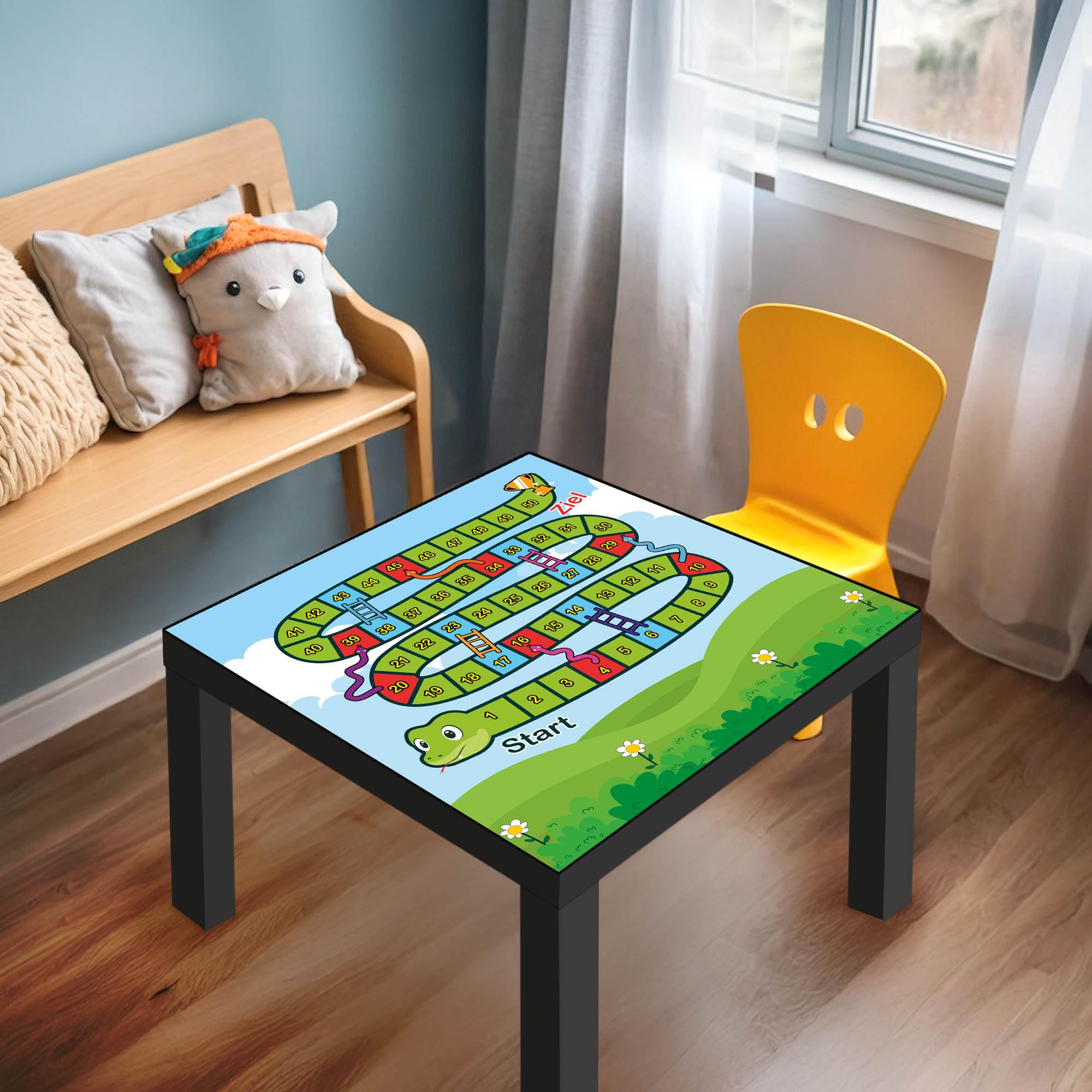 Banjado Möbelfolie Spielbrett 3 Tischfolie 55x55 cm