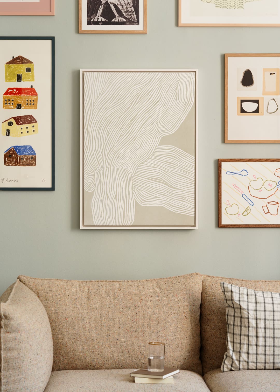 The Poster Club The Line No. 09 Leinwand 30x40 cm Beige