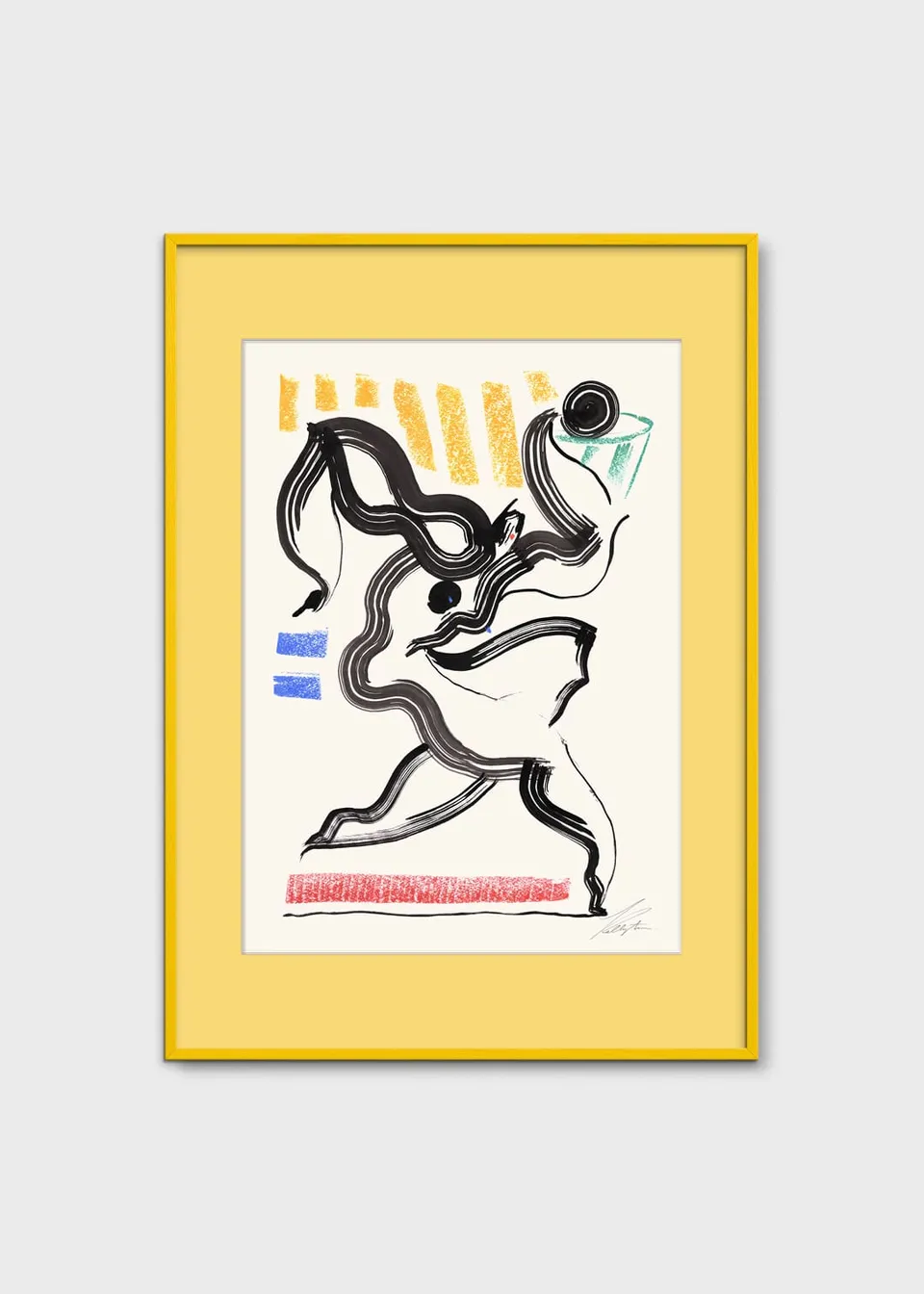 The Poster Club Art Prints Basketball Poster A4 abstrakt