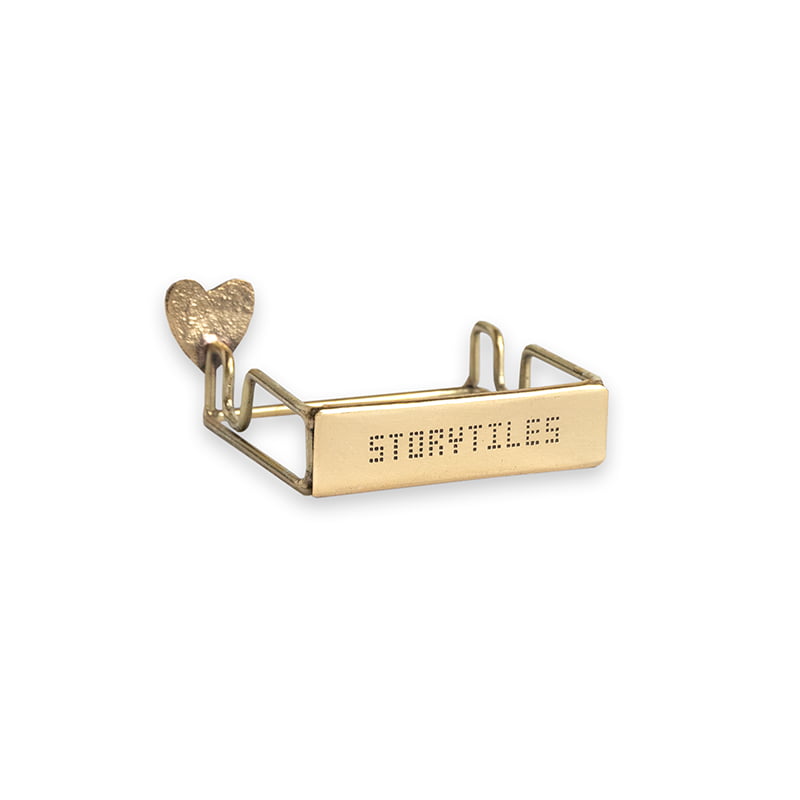 Storytiles Tile Holders Golden Holdie Heart Halter Gold Herz