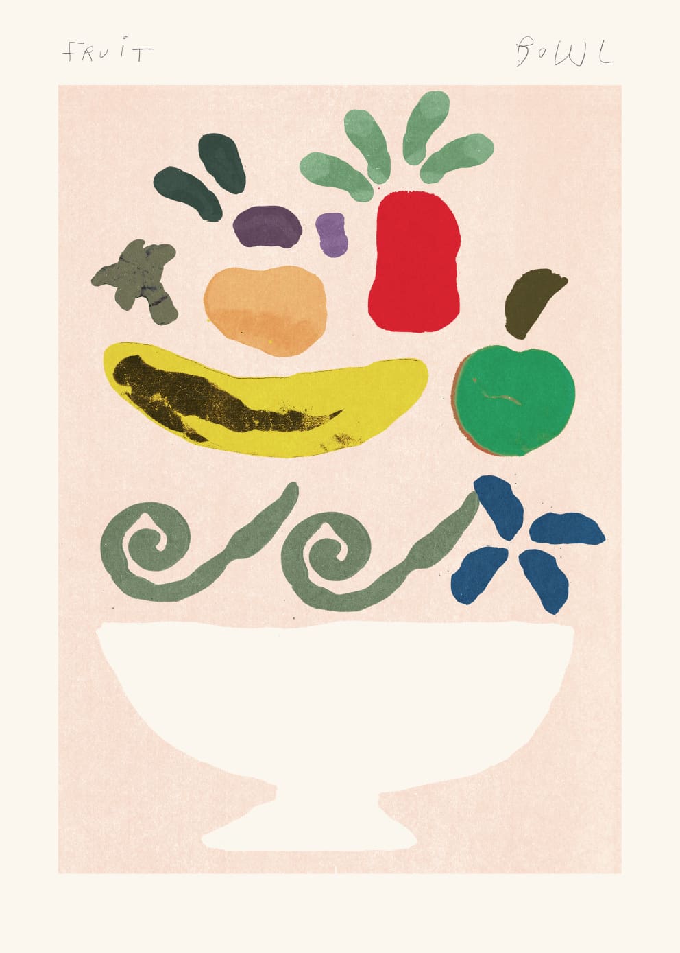 The Poster Club Art Prints Fruit Bowl Poster 30x40 cm Küche