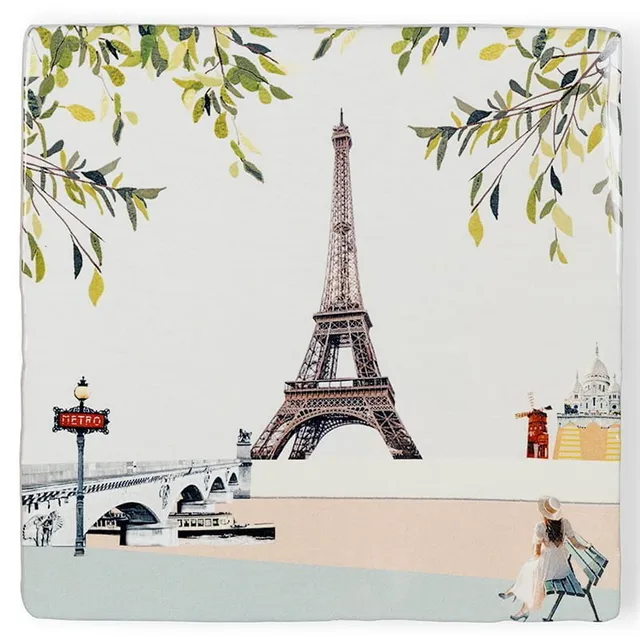 Storytiles Delft blue Paris I love you Wandfliese S 10x10 cm