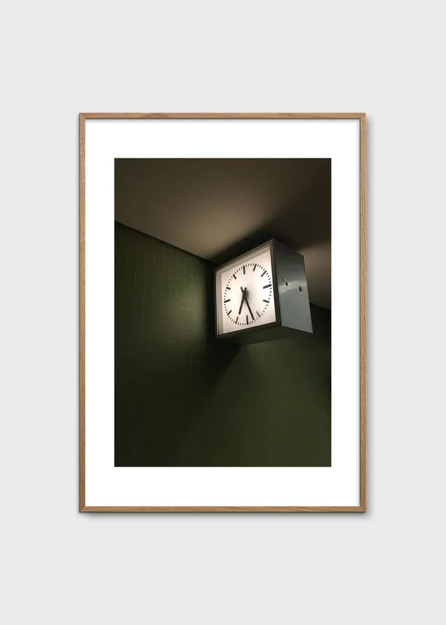 The Poster Club Green U-Bahn Kunstdruck 30x40 cm grün