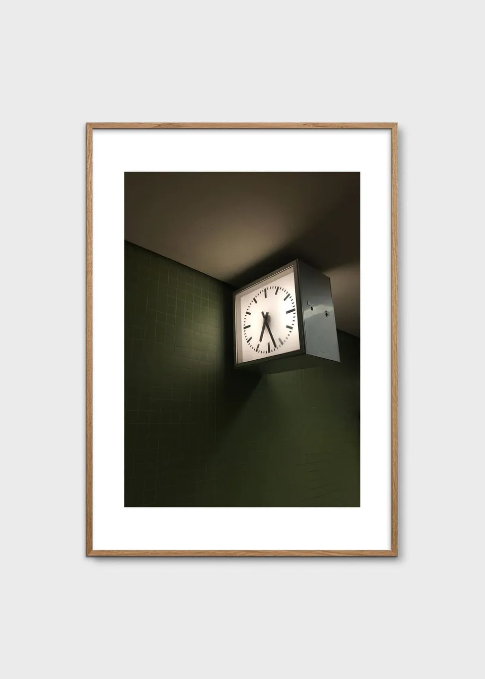 The Poster Club Green U-Bahn Kunstdruck 30x40 cm grün