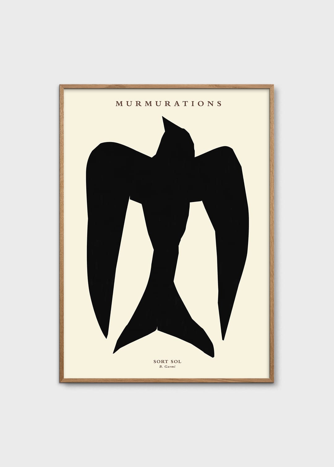 The Poster Club Murmurations Sort Sol Poster 30x40 cm Vögel