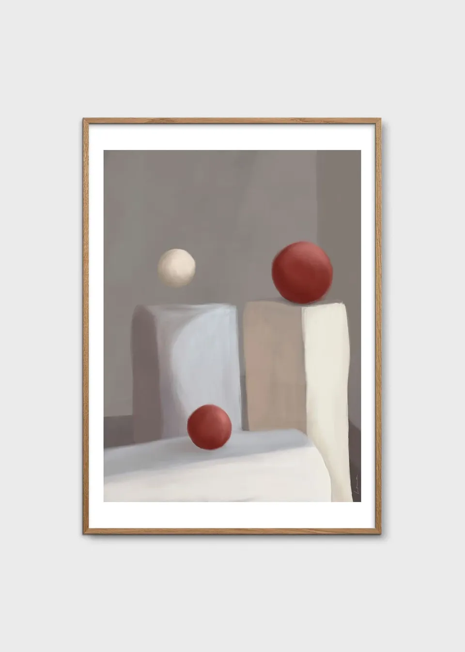 The Poster Club Odd One Out Poster 50x70 cm abstrakt grau
