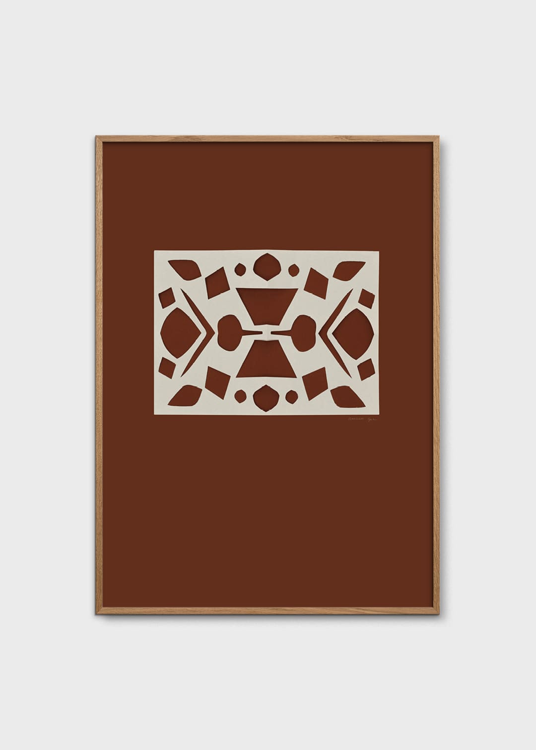The Poster Club Lace No. 161 Poster 30x40 braun abstrakt