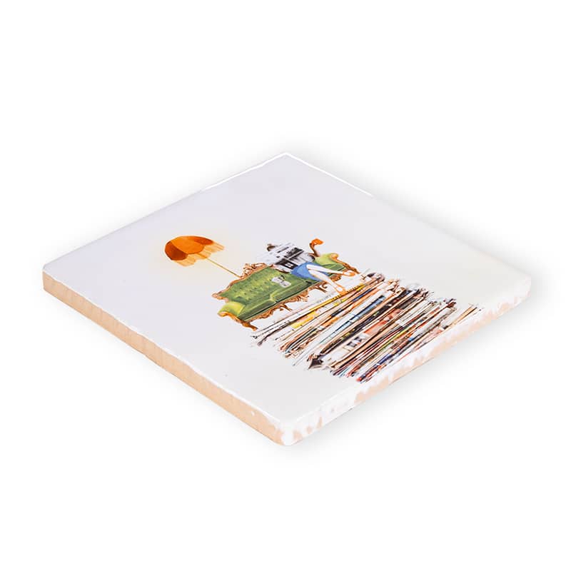Storytiles Delft Blue Mijn tijd nemen Fliese S 10x10 cm Delfter Blau