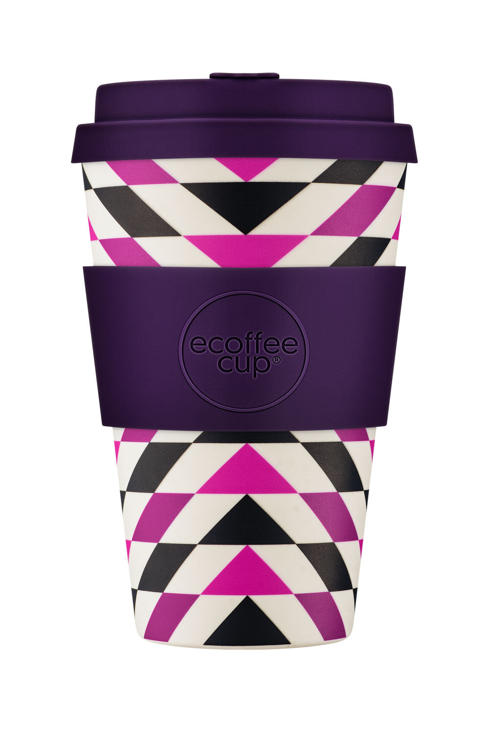 LS-LebenStil Ecoffee Cup 400ml Pink Polka Coffee Becher