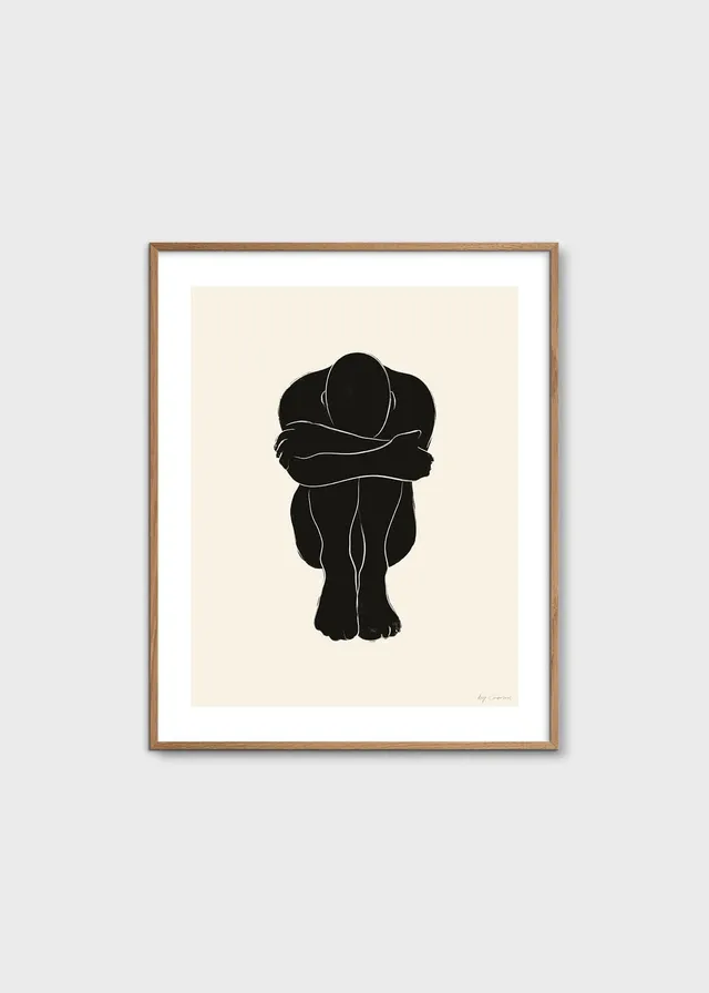 The Poster Club Art Prints STATIC 02 Poster 30x40 cm Beige