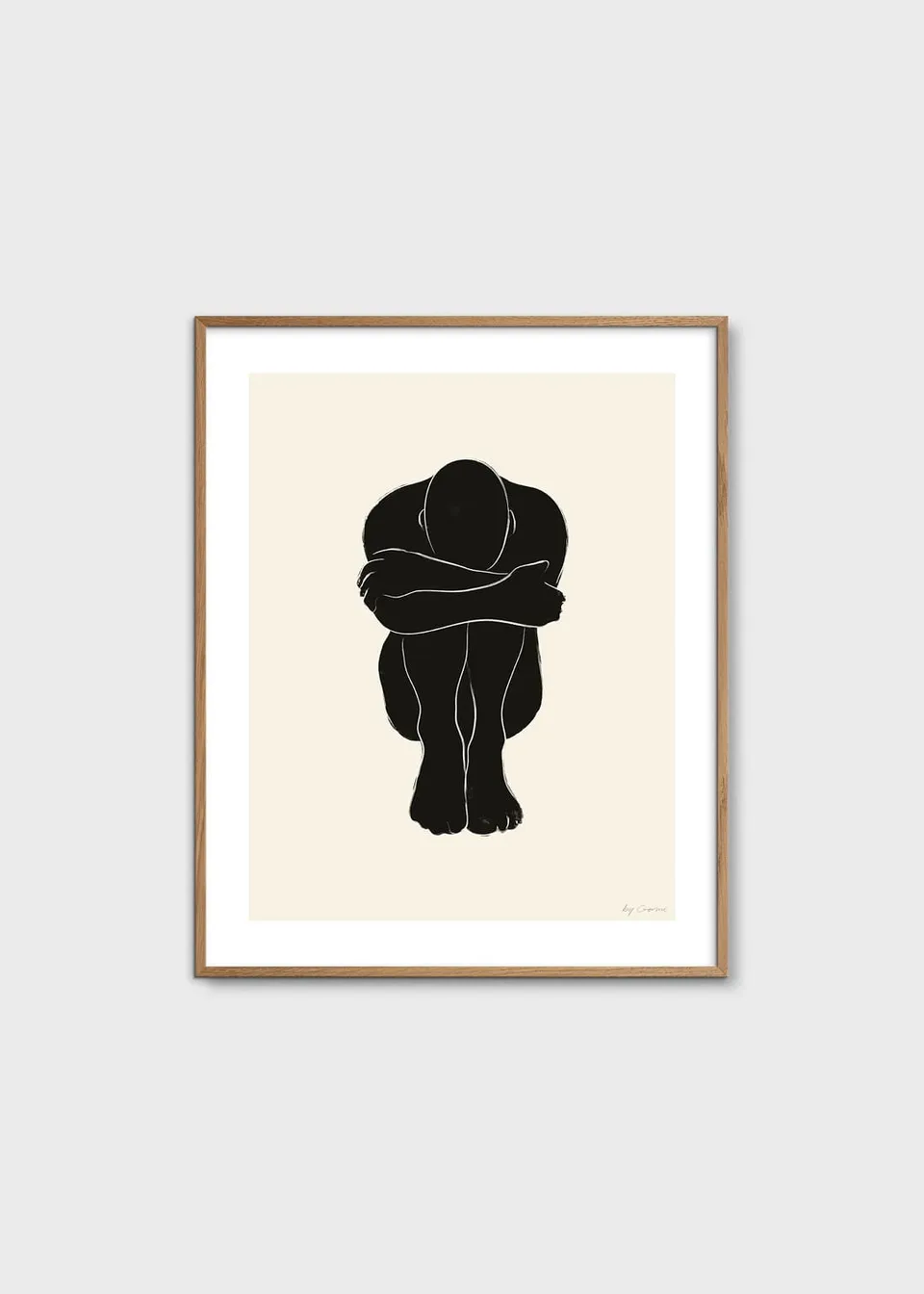 The Poster Club Art Prints STATIC 02 Poster 30x40 cm Beige