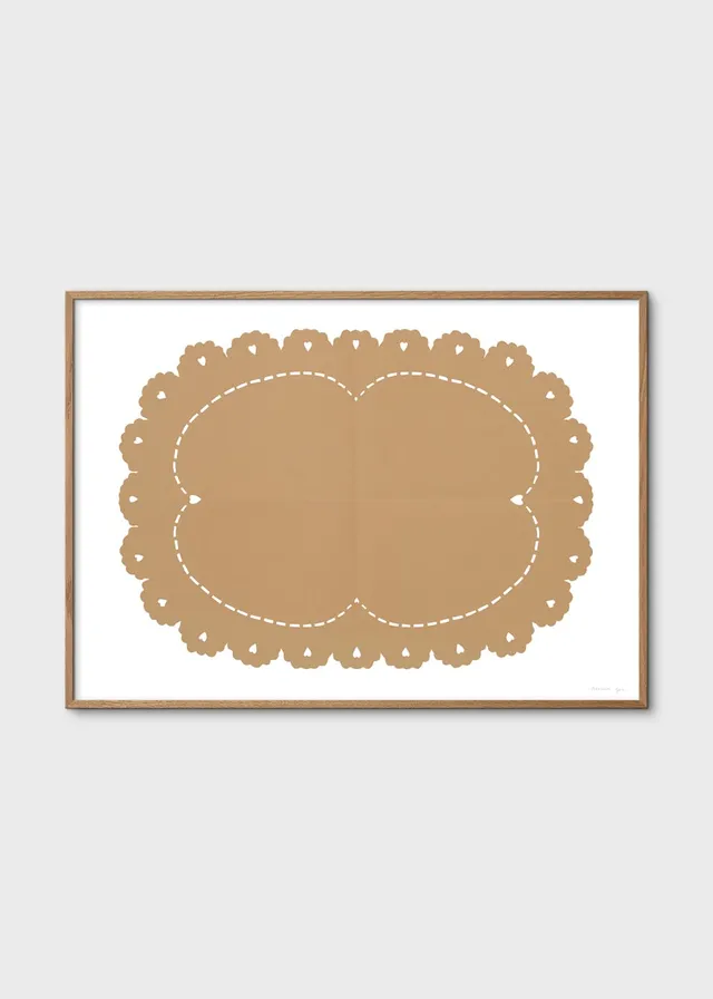 The Poster Club Lace No. 152 Kunstdruck 30x40 beige