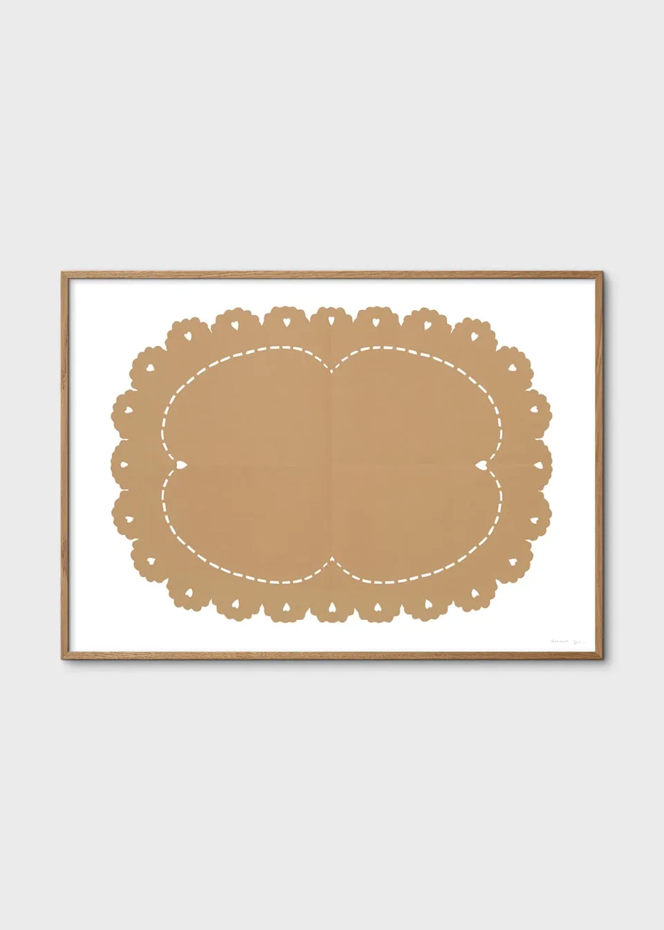 The Poster Club Lace No. 152 Kunstdruck 30x40 beige