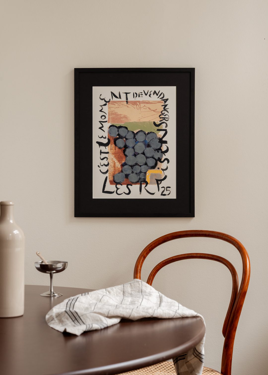 The Poster Club C'est le Moment Kunstdruck A4 Beige Petrol