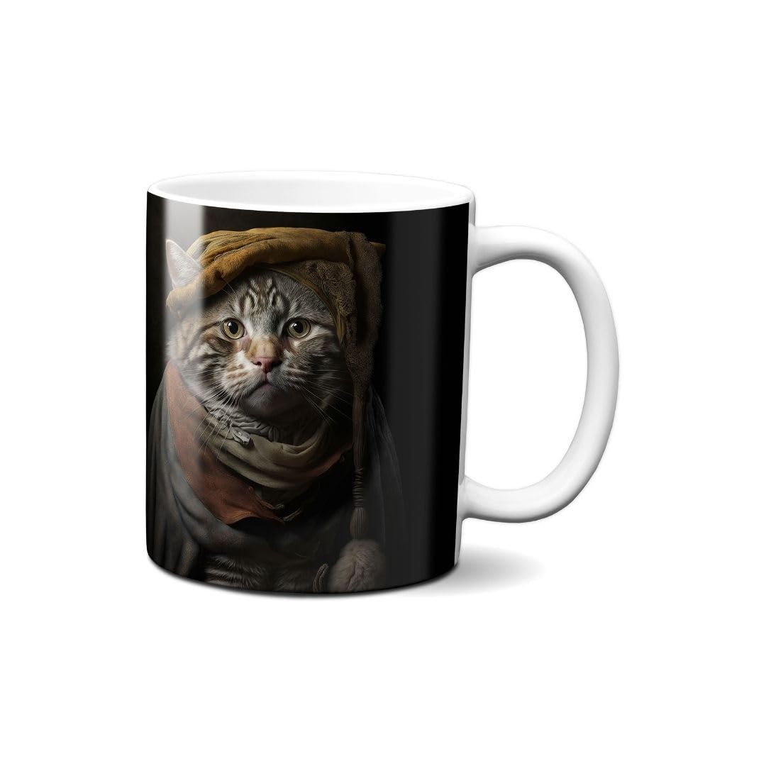 Hustling Sharks Katze Tasse 330ml weiß Tiermotiv Geschenk