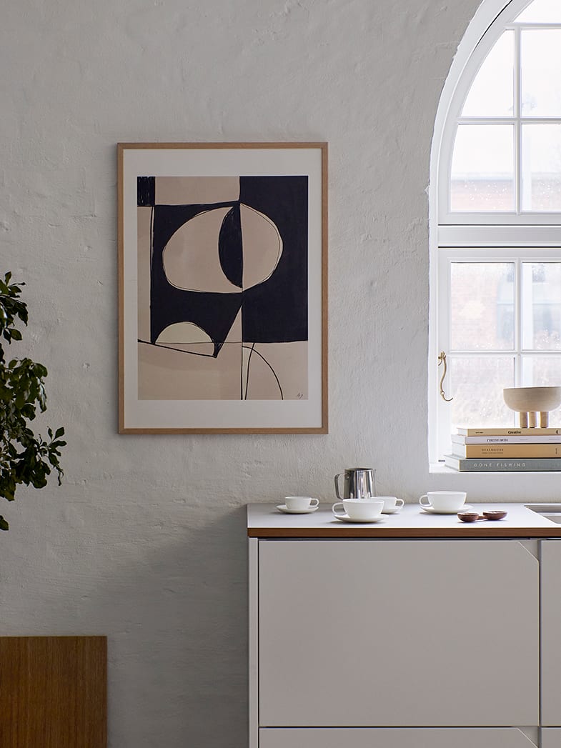 The Poster Club Contraste Kunstdruck 30x40 cm beige