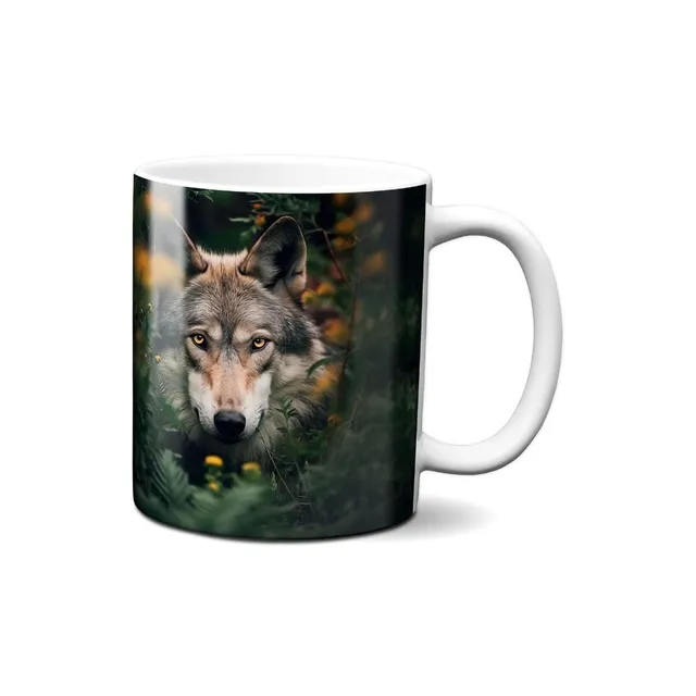 Hustling Sharks Wandbilder Wolf Tasse 330ml weiß Keramik