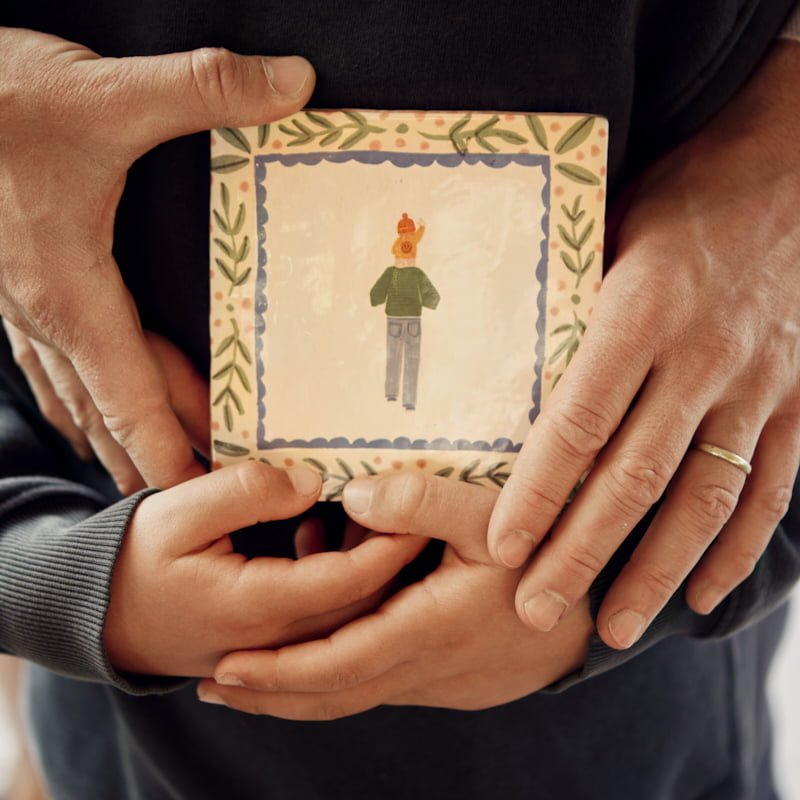Storytiles Delft Blue Samen op pad Fliese 10x10 cm Kinder
