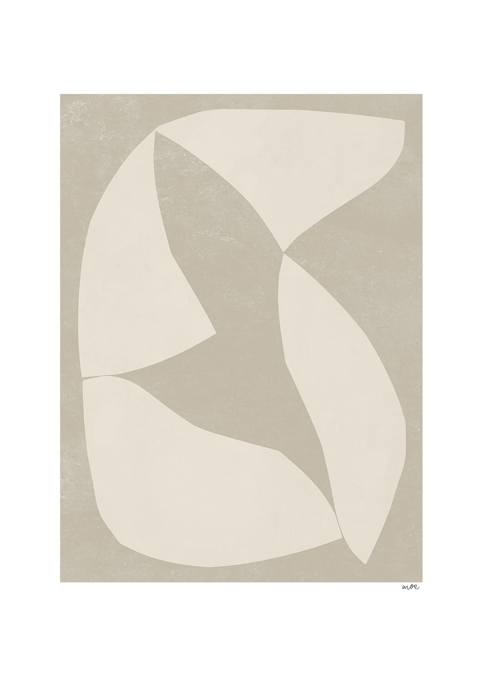 The Poster Club Art Prints Entwined Poster 30x40 cm beige