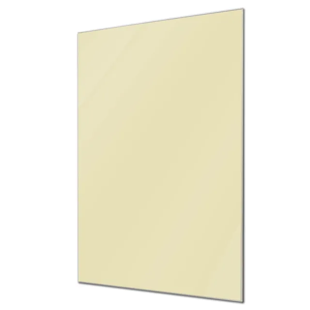 Banjado Magnettafel 90x60 cm Glas Magnettafel Beige beschreibbar