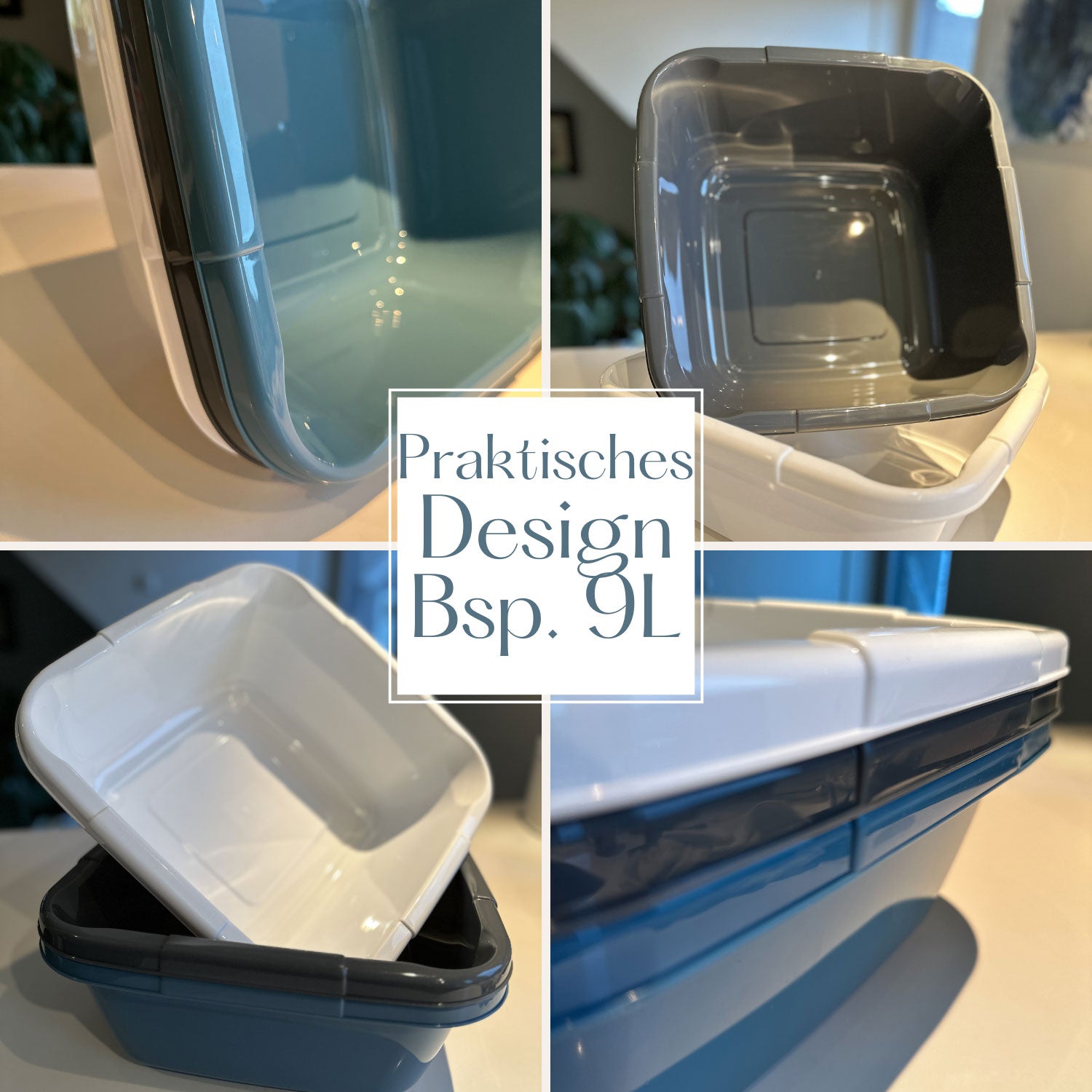 LS-LebenStil Küche & Haushalt Waschschüssel Kunststoff 9L weiß 33cm