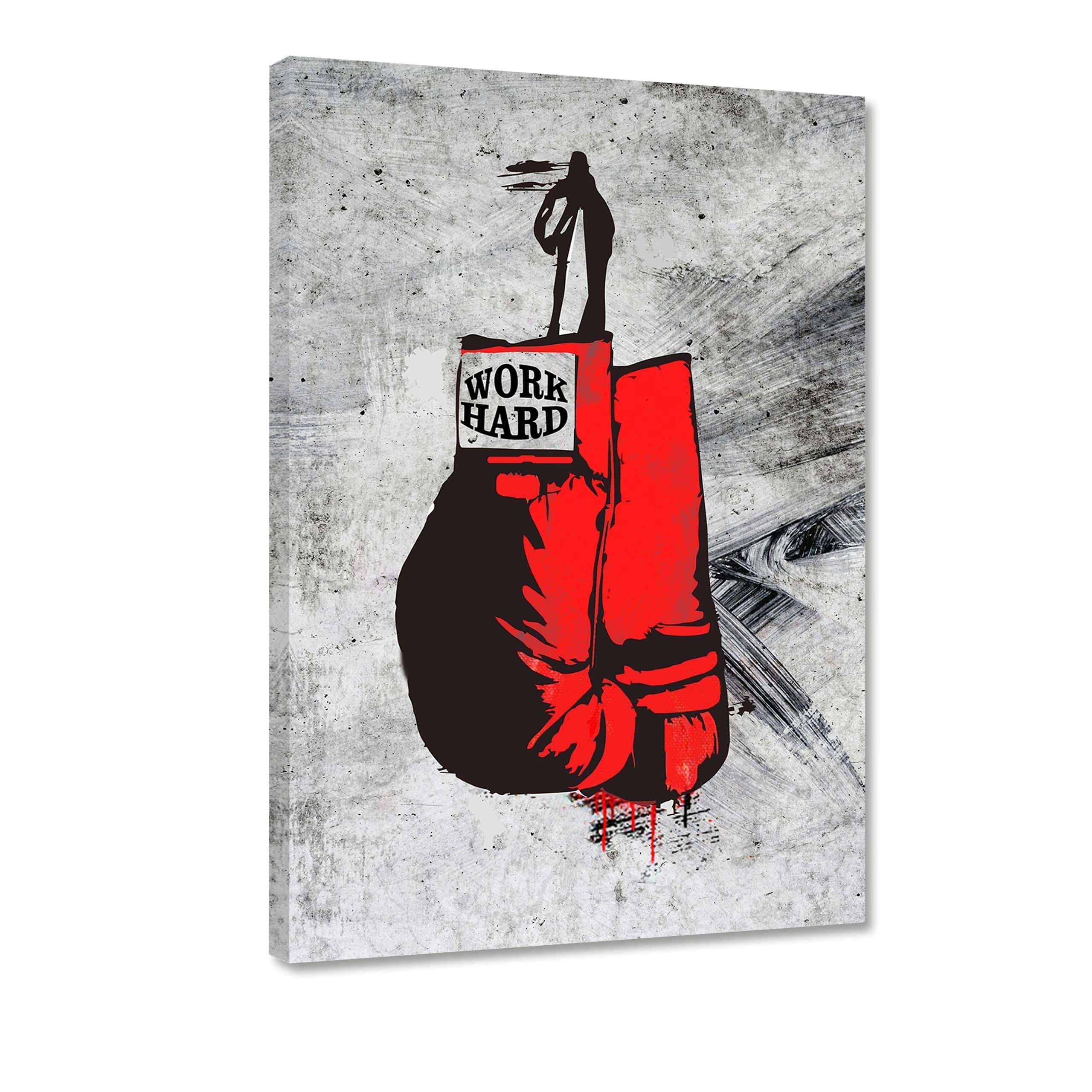 Hustling Sharks Wandbilder Red Gloves Wandbild 30x45 Boxen